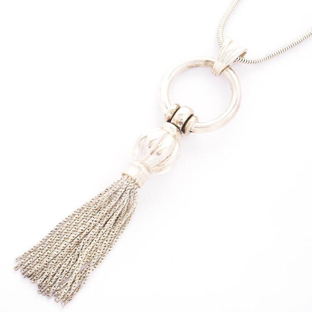 Tiffany Fringe Tassel Pendant Silver